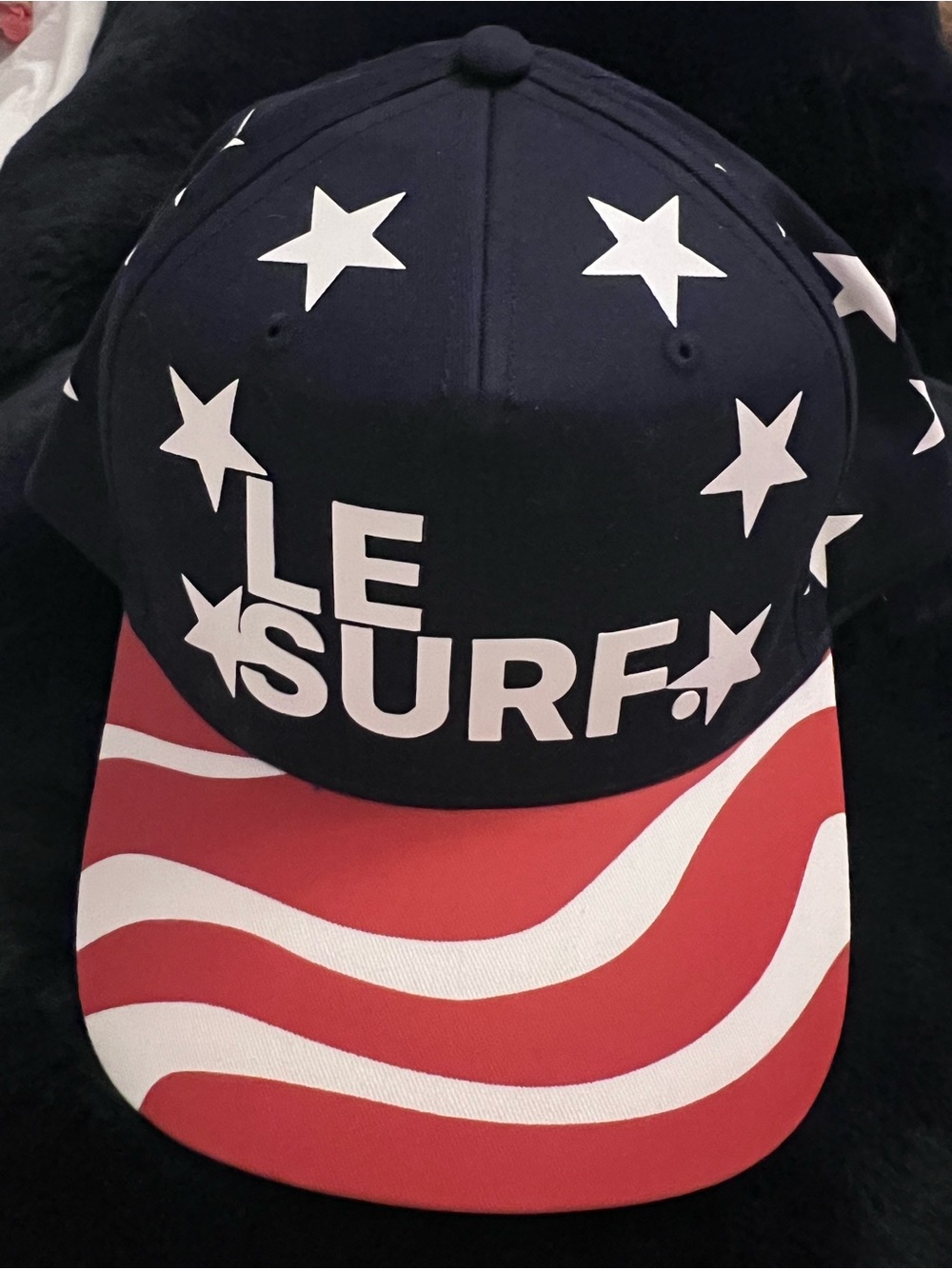 Ping Pong Surf Club LE SURF Americana Stars Stripes Flag Snapback Navy OS